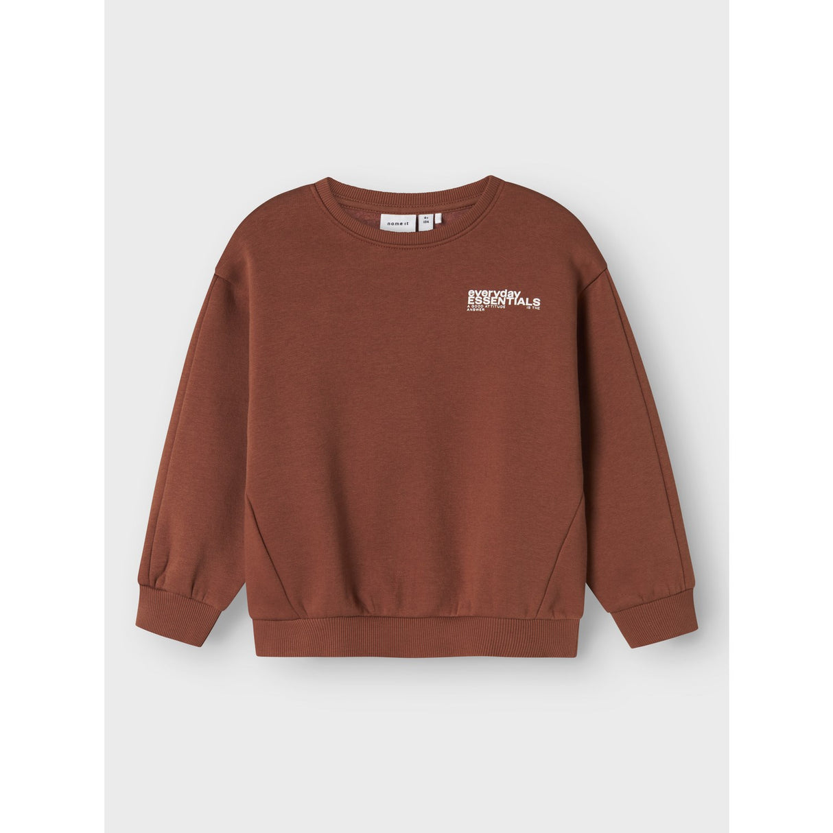 Name It Carob Brown Nmmokian Ls Rlx Swe Bru Bf