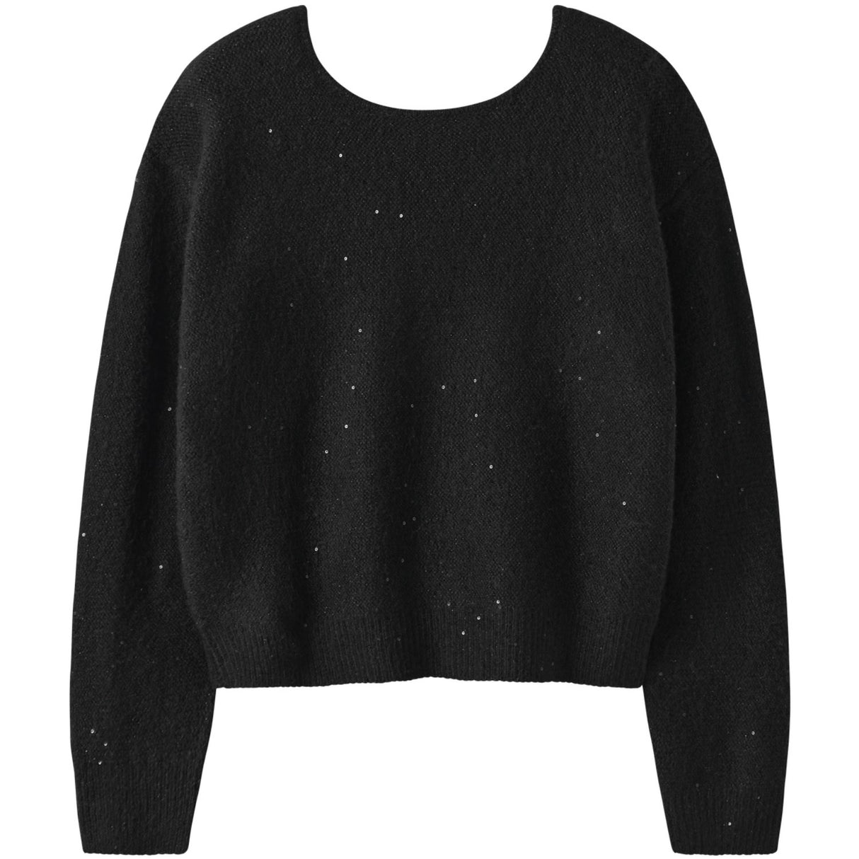 Name It Black Nkfsimra Ls Sh Knit