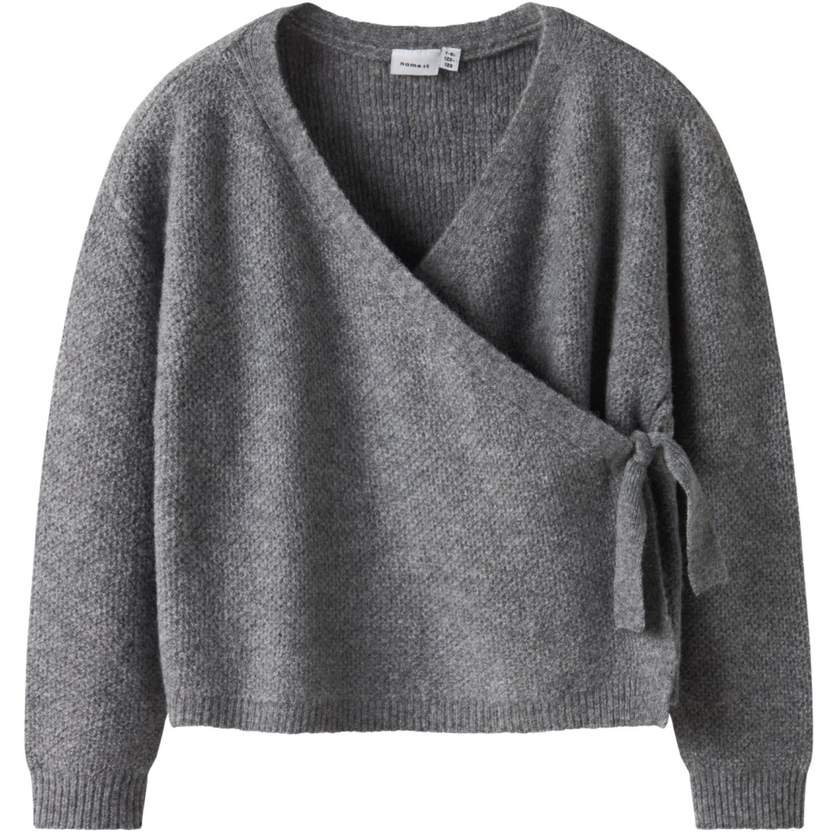 Name It Grey Melange Nkfsanie Ls Knit