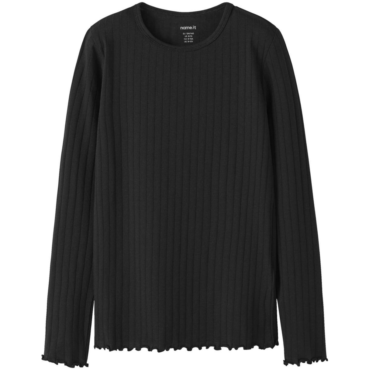 Name It Black Nkfvibse Ls Slim Top