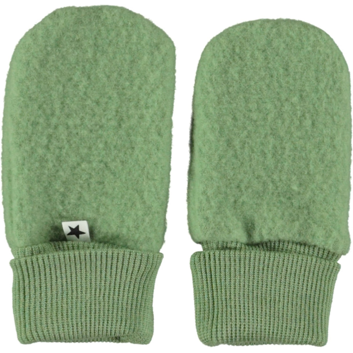 Molo Moss Green Ufo Mittens