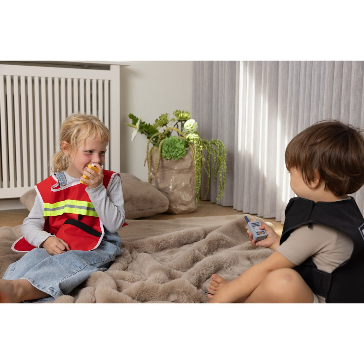 Dantoy Fireman Set Wood In Gift Box 10 Pieces