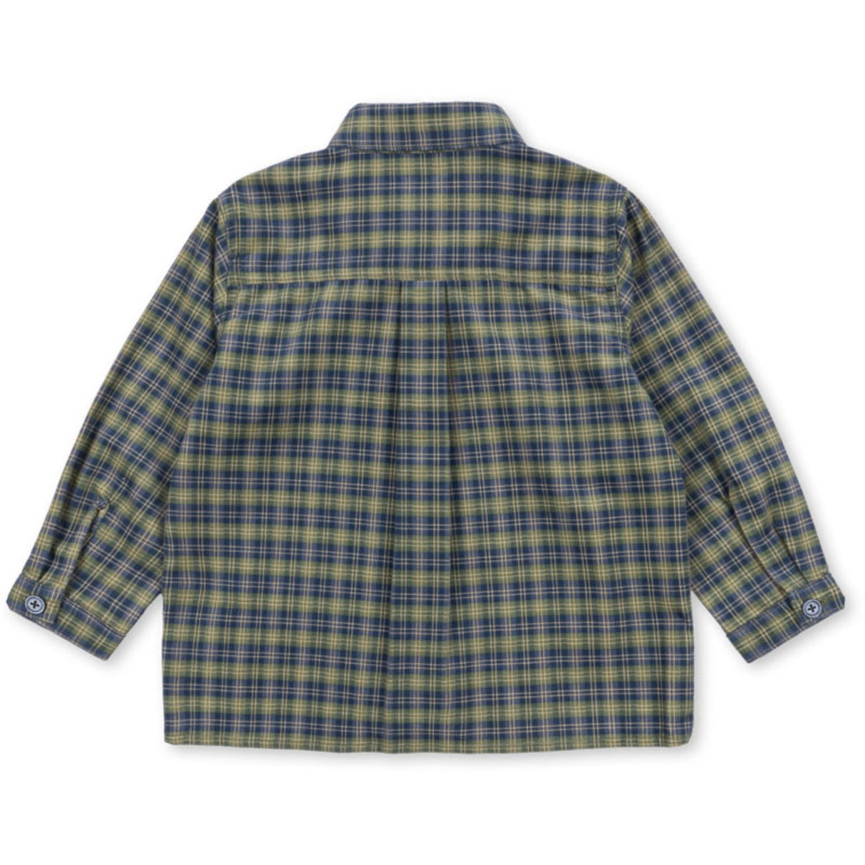 Konges Sløjd Laurel Blue Check Cara Ls Shirt GOTS