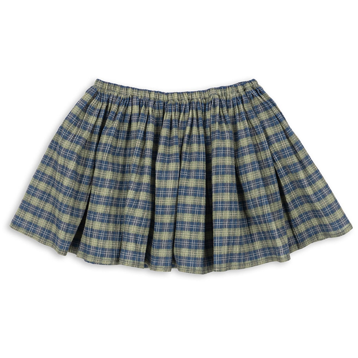 Konges Sløjd Laurel Blue Check Terre Skirt GOTS