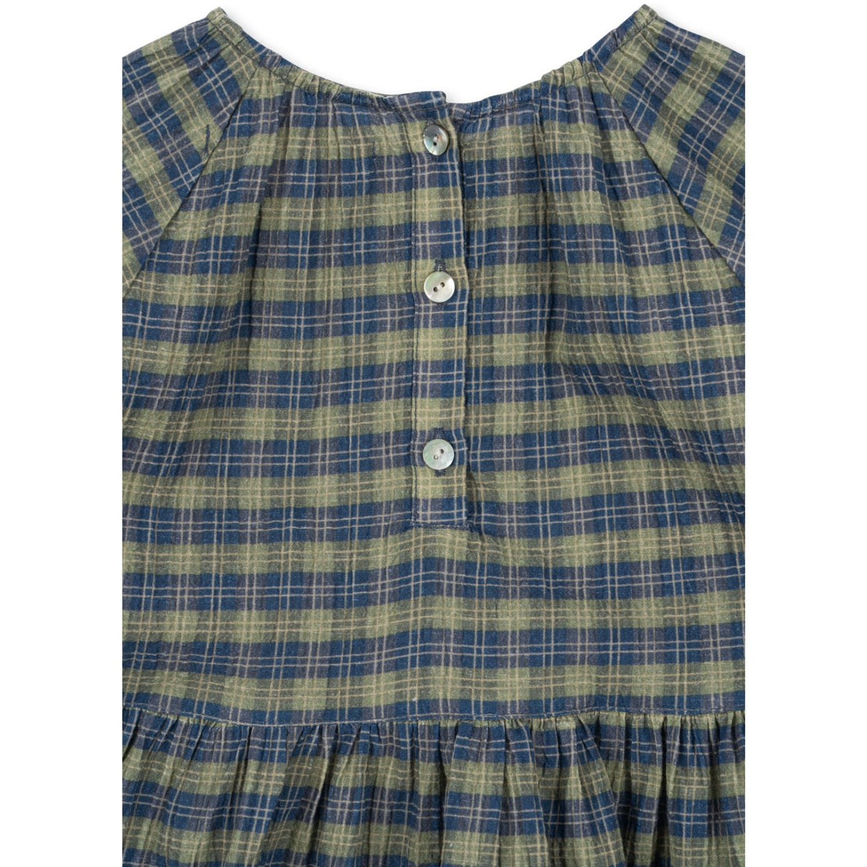 Konges Sløjd Laurel Blue Check Terre Dress GOTS