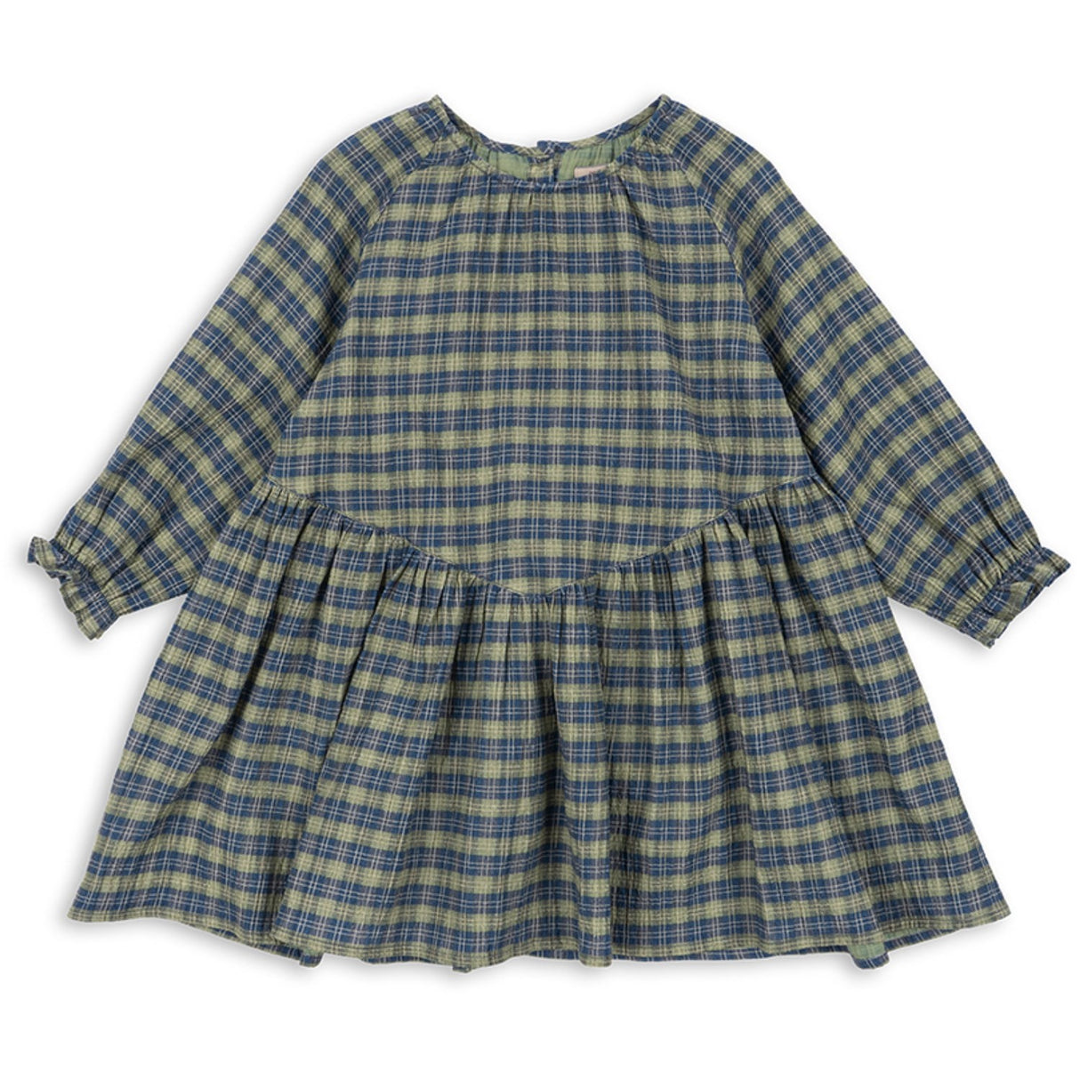 Konges Sløjd Laurel Blue Check Terre Dress GOTS