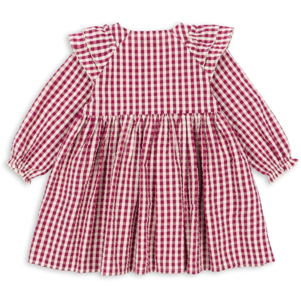 Konges Sløjd Sangria/Butter Check Kim Dress GOTS