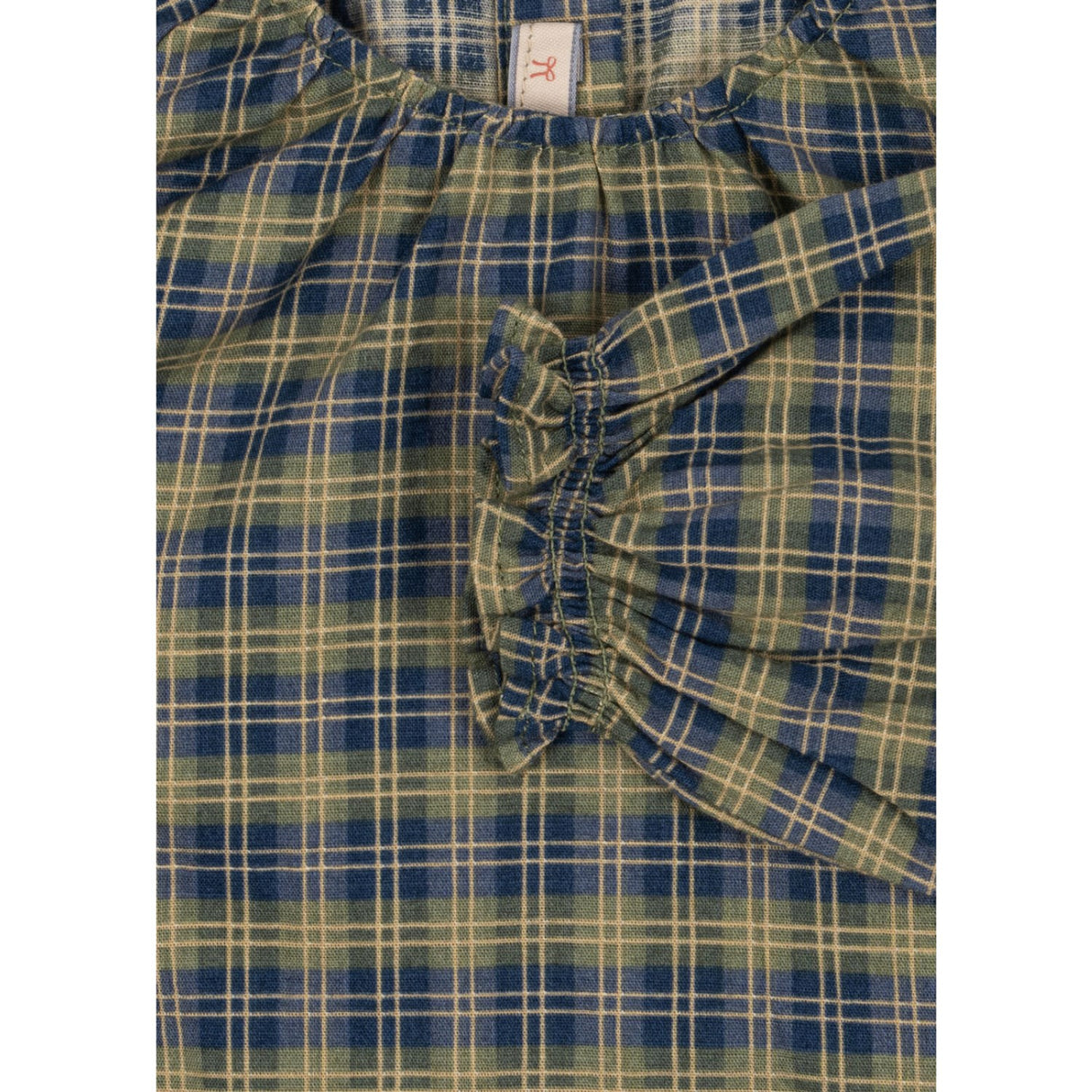 Konges Sløjd Laurel Blue Check Terre Blouse GOTS