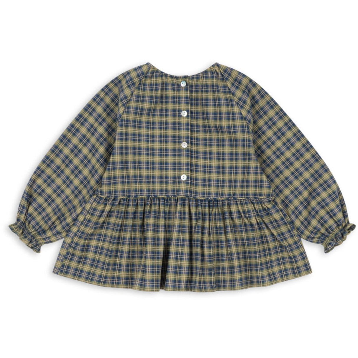 Konges Sløjd Laurel Blue Check Terre Blouse GOTS