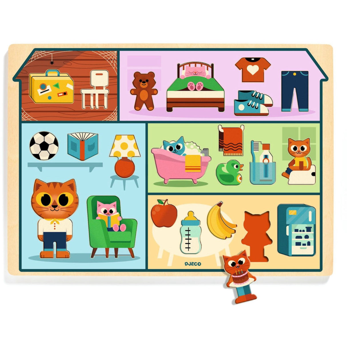 Djeco Wooden Puzzle, The House