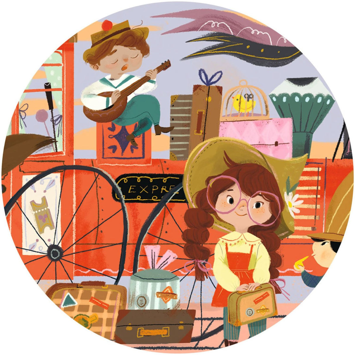 Djeco Silhouette Jigsaw Puzzle, Mia's Journey - 36 Pieces