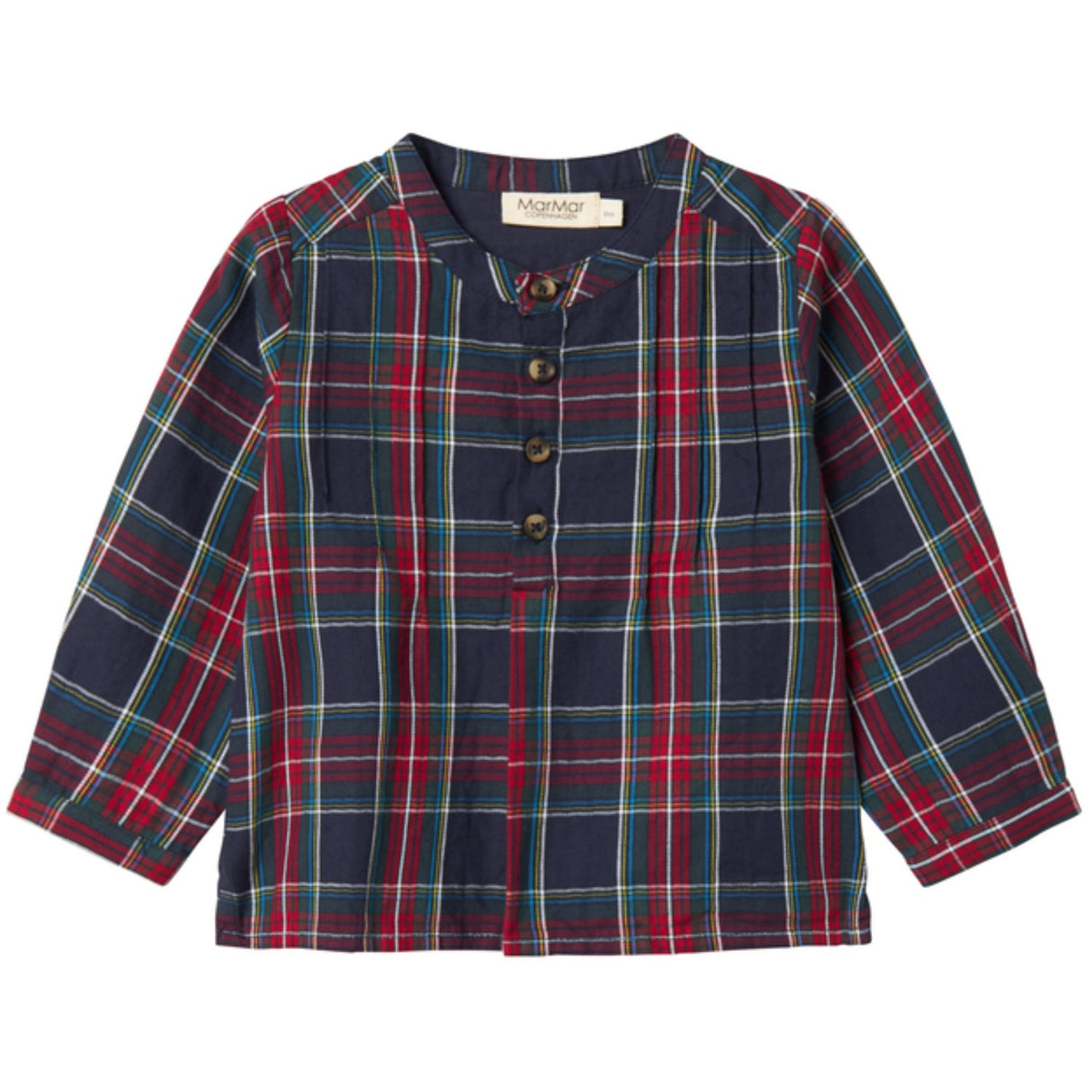 MarMar Check Pilot Navy Check Totoro Shirt