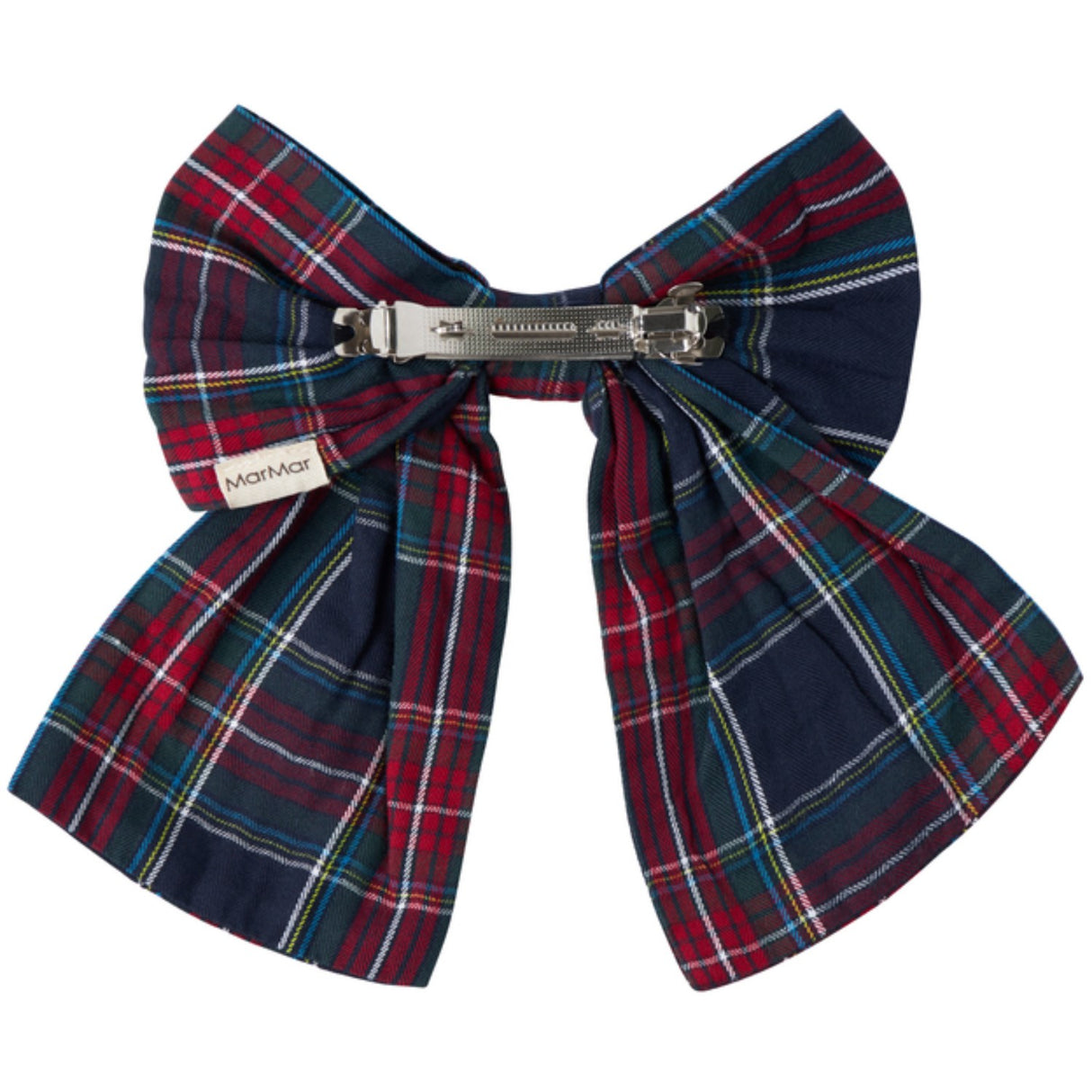 MarMar Check Pilot Navy Check Alina L Hair Bow