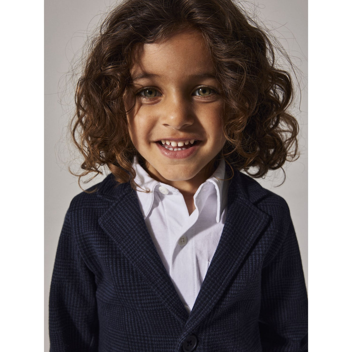 Name It Navy Blazer Check Nmmrobino Sweat Blazer Unb