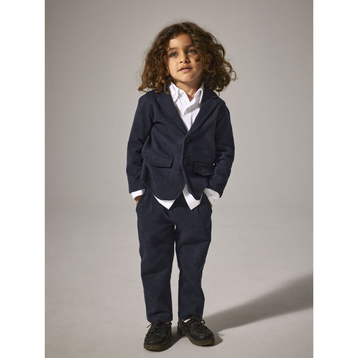 Name It Navy Blazer Check Nmmrobino Sweat Blazer Unb