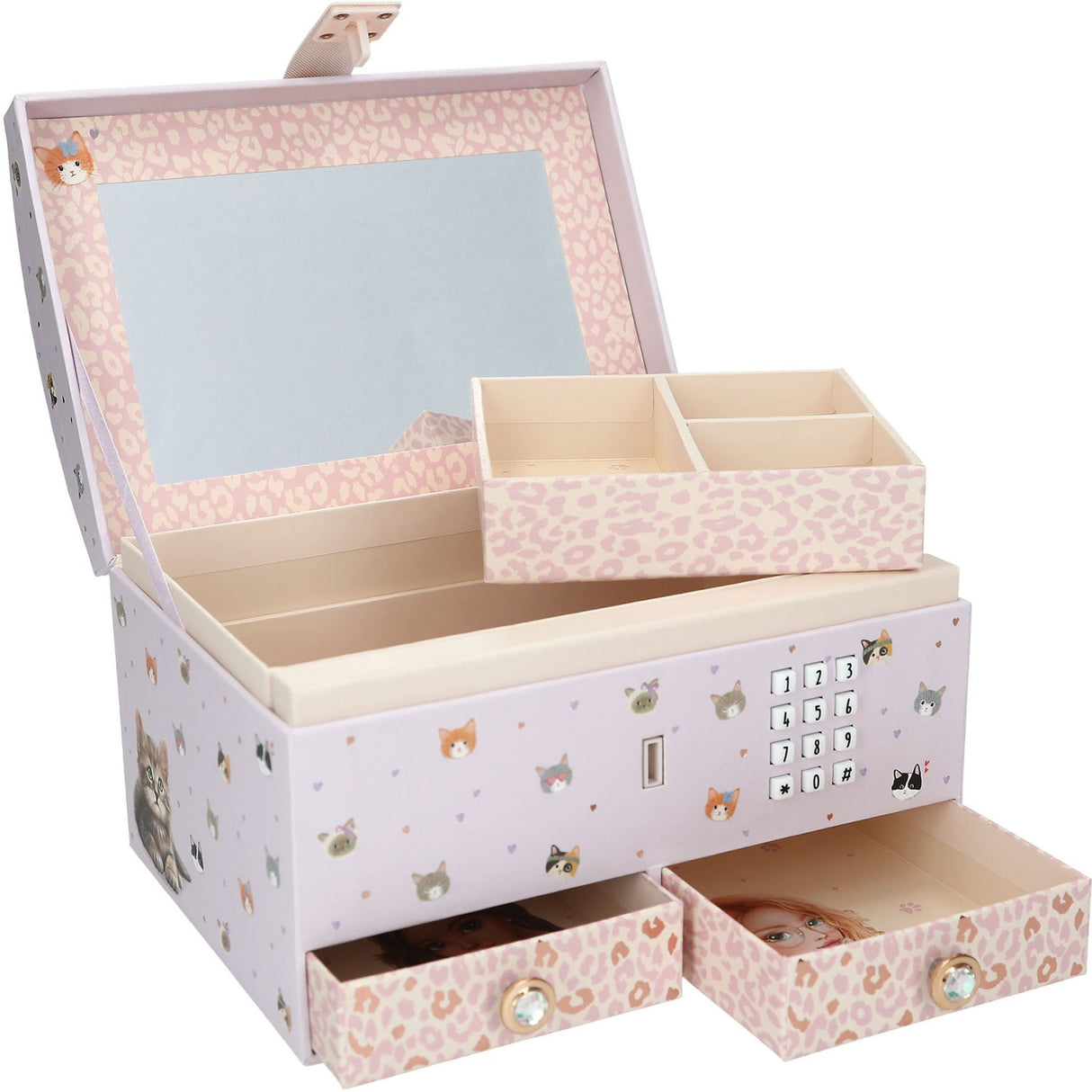 TOPModel Big Jewellery Box With Code And Sound Cat Love