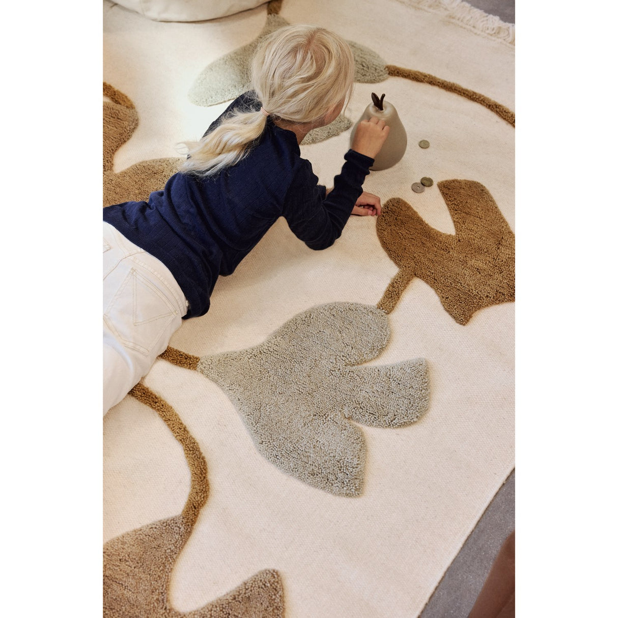 Ferm Living Multi Swif Bird Wool Rug