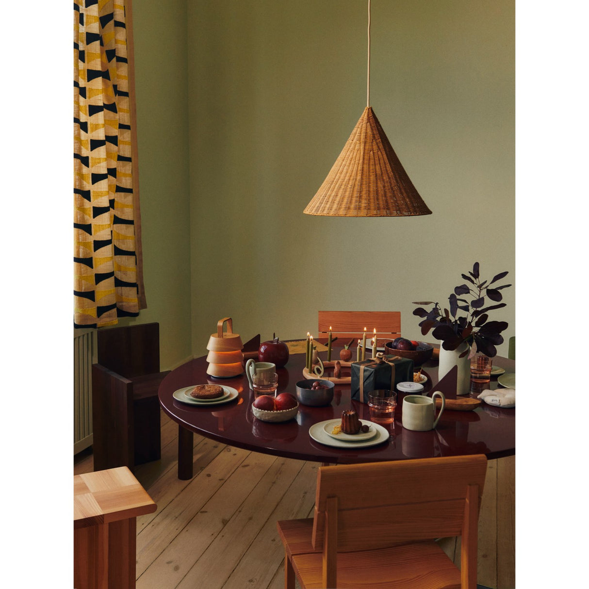 Ferm Living Deep Red Apple Money Bank