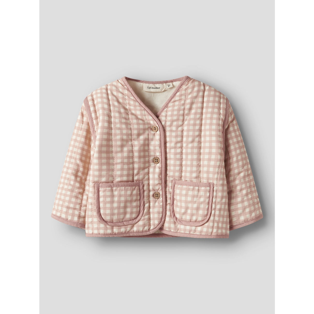Lil'Atelier Cameo Rose Sun Nbflarose Ls Quilt Jacket Lil