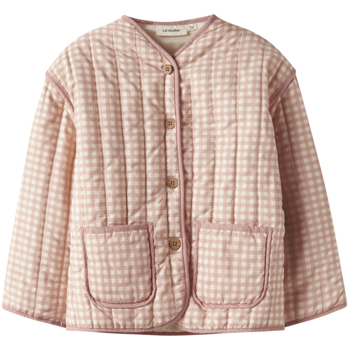 Lil'Atelier Cameo Rose Sun Nmflarose Ls Quilt Jacket Lil