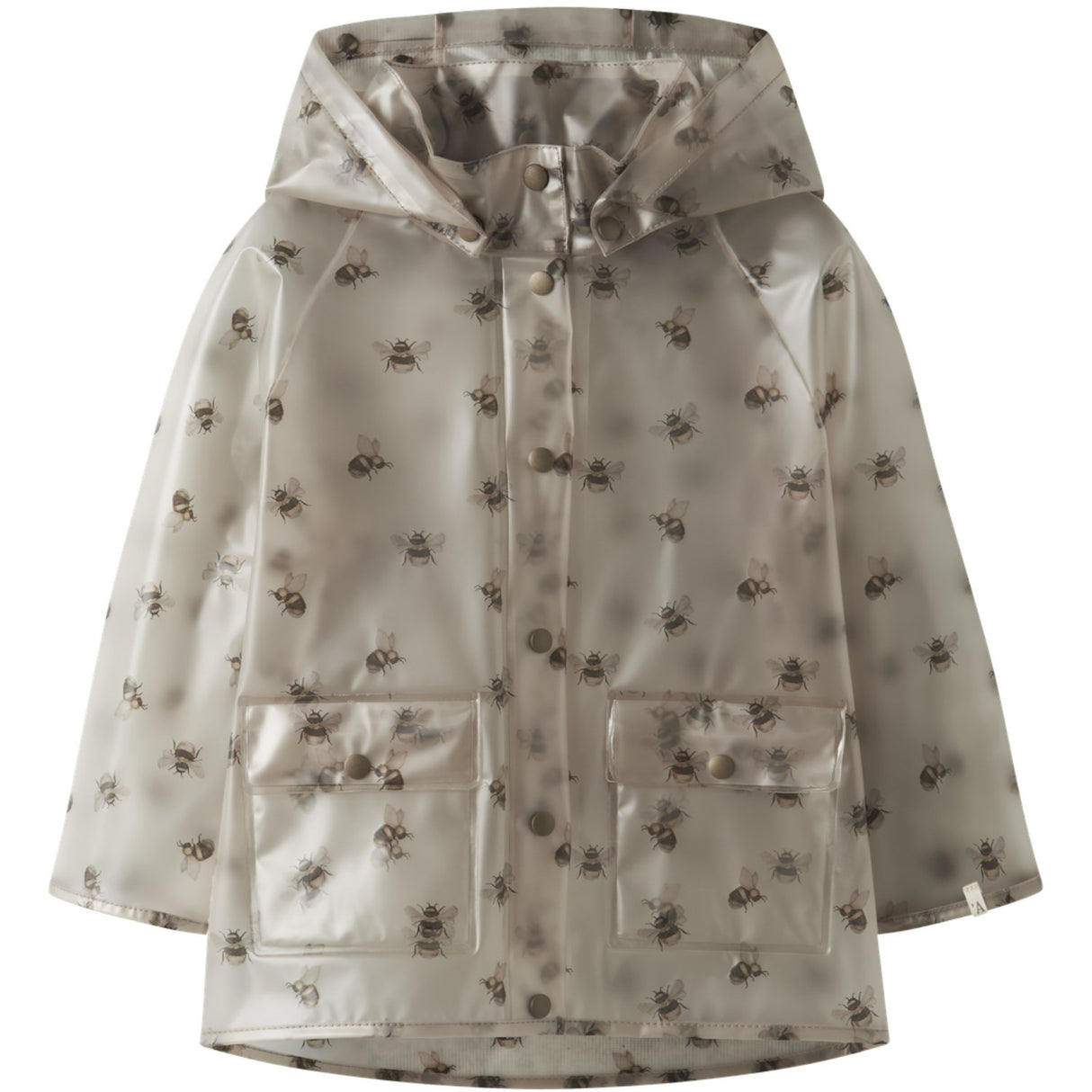 Lil'Atelier Turtledove Bee Nmnmamio Loose Rain Jacket Fo Lil