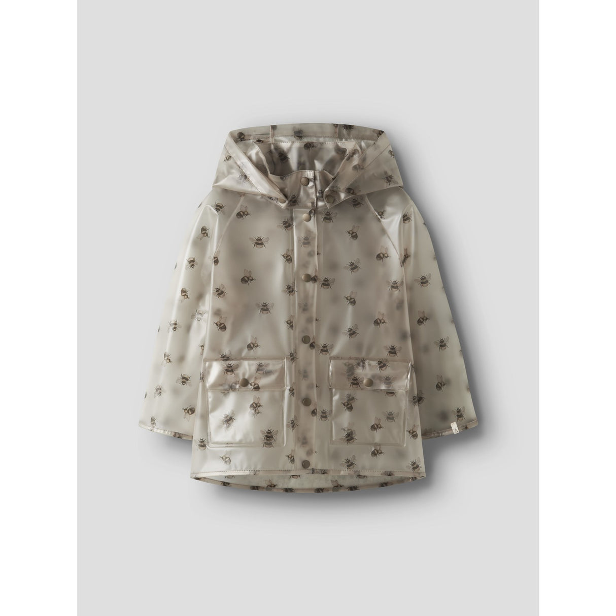 Lil'Atelier Turtledove Bee Nmnmamio Loose Rain Jacket Fo Lil