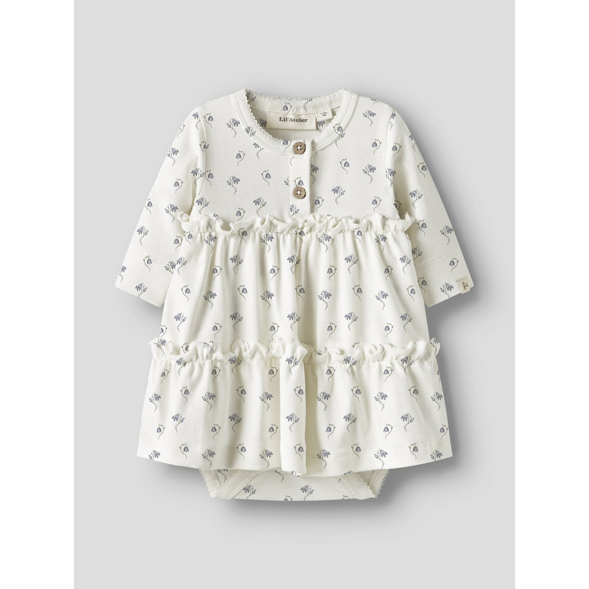 Lil'Atelier Coconut Milk Bell Flower Nbfgayo Sum Ls Body Dress Lil