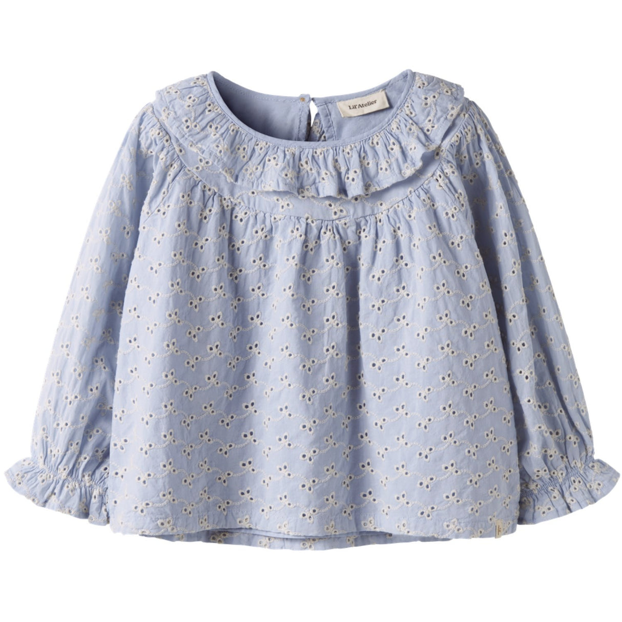 Lil'Atelier Zen Blue Nmftessie Ls Loose Shirt Lil