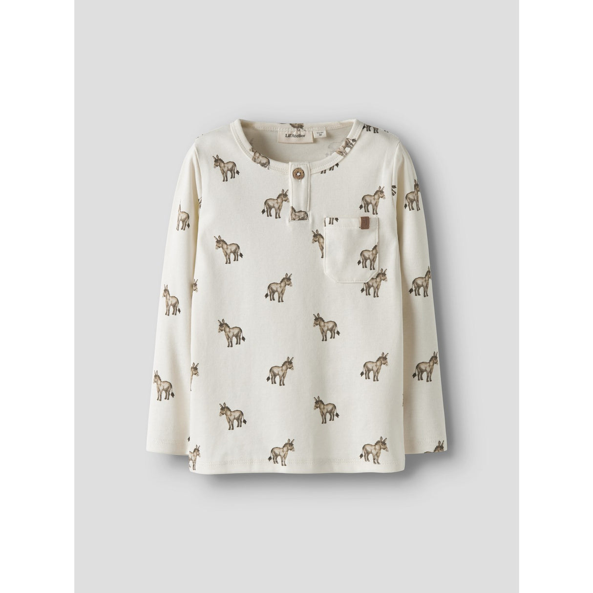 Lil'Atelier Coconut Milk Donky Nmmlayo Sio Ls Slim Top Lil