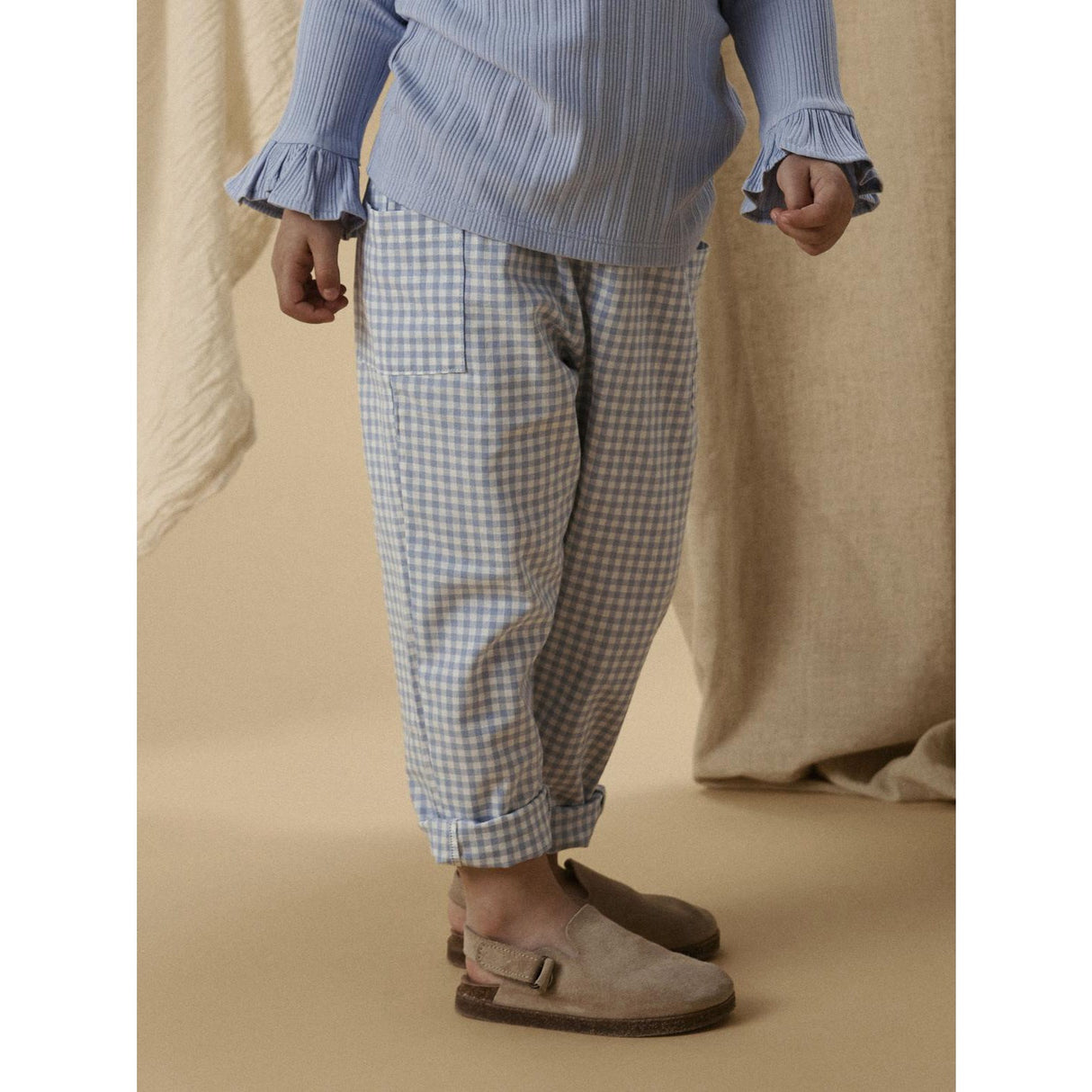 Lil'Atelier Zen Blue Nmftallula Loose Pants Lil