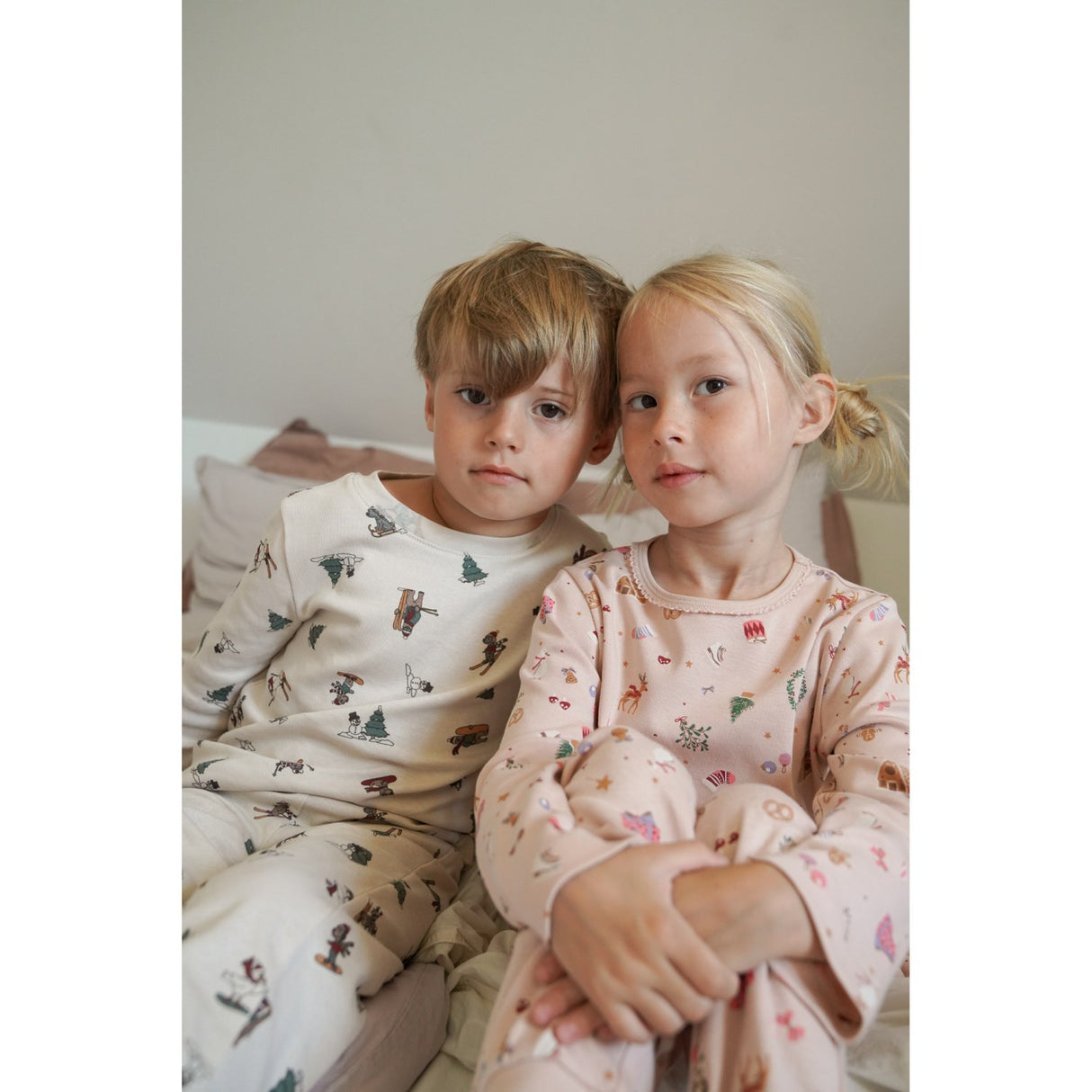 Wheat Rose Dust Holiday Nightwear Picoting Mila