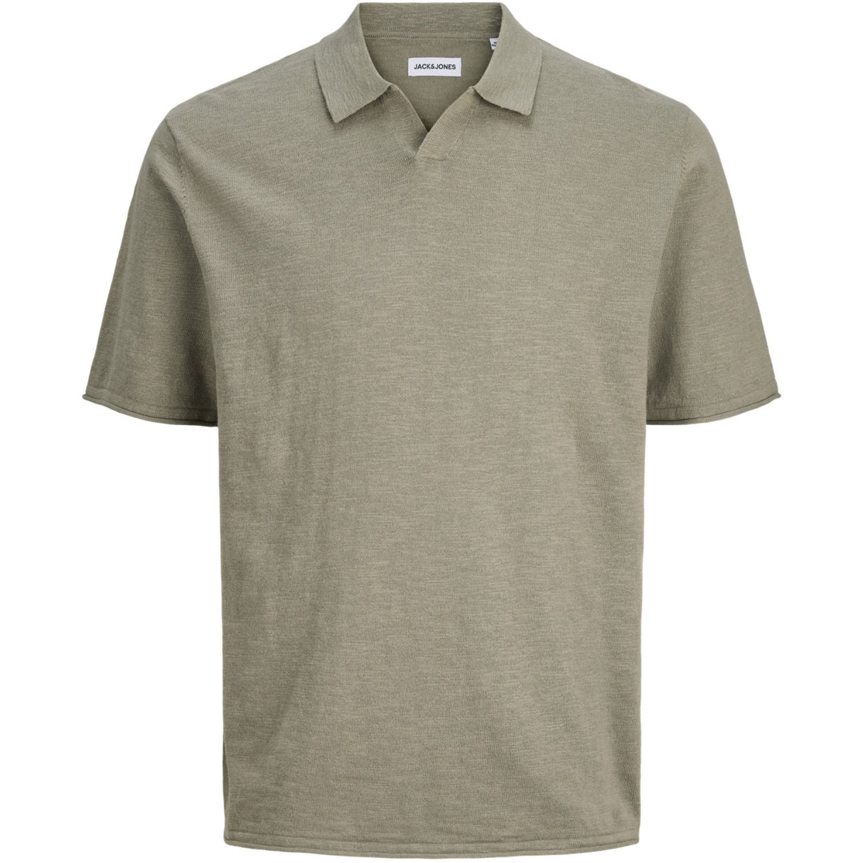 Jack & Jones Junior Vetiver Jjkane Knit Split Neck Polo Jnr
