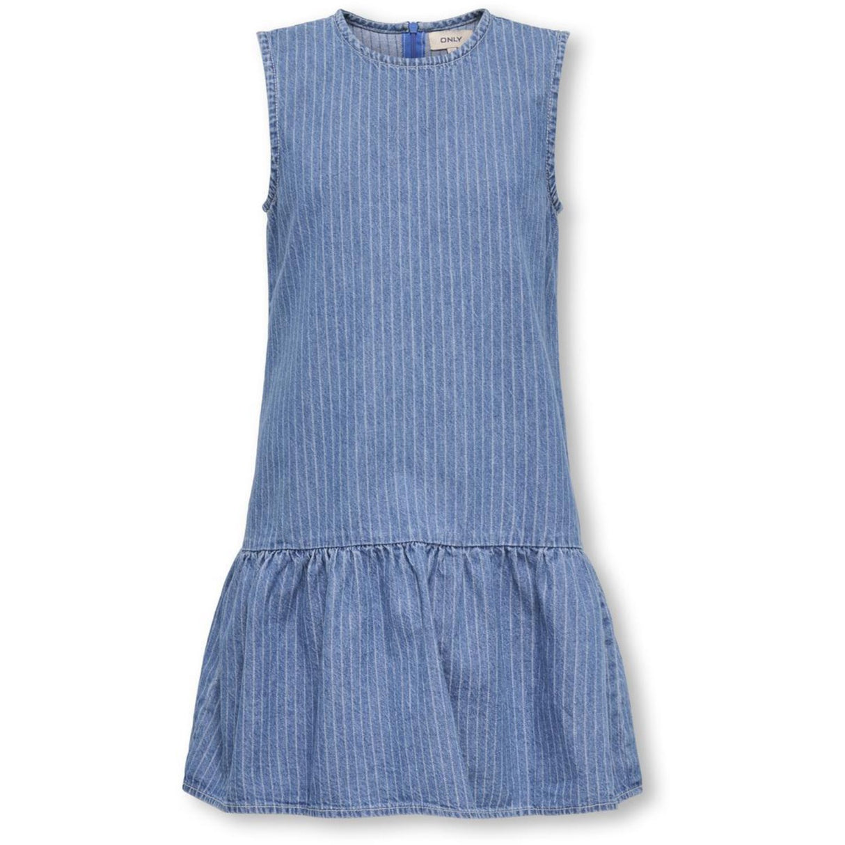 kids ONLY Medium Blue Denim Stripes Kogyasmin S/L Dress Dnm Gua