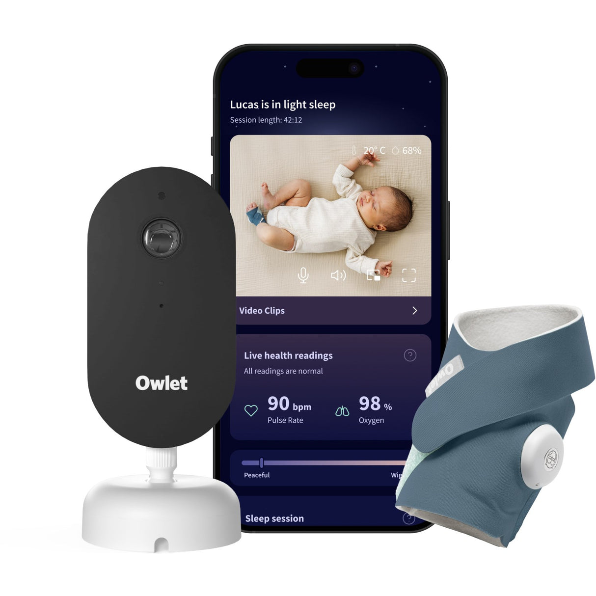 Owlet Bedtime Blue Owlet DreamSight Duo