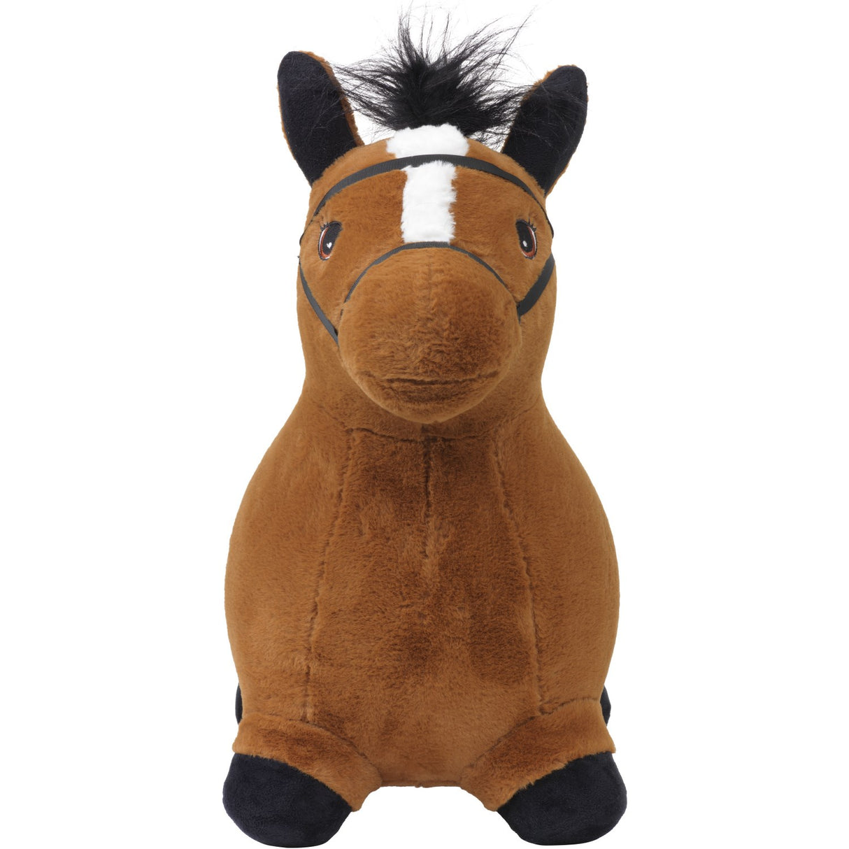 KREA® Hop & Bounce Plush Horse Brown