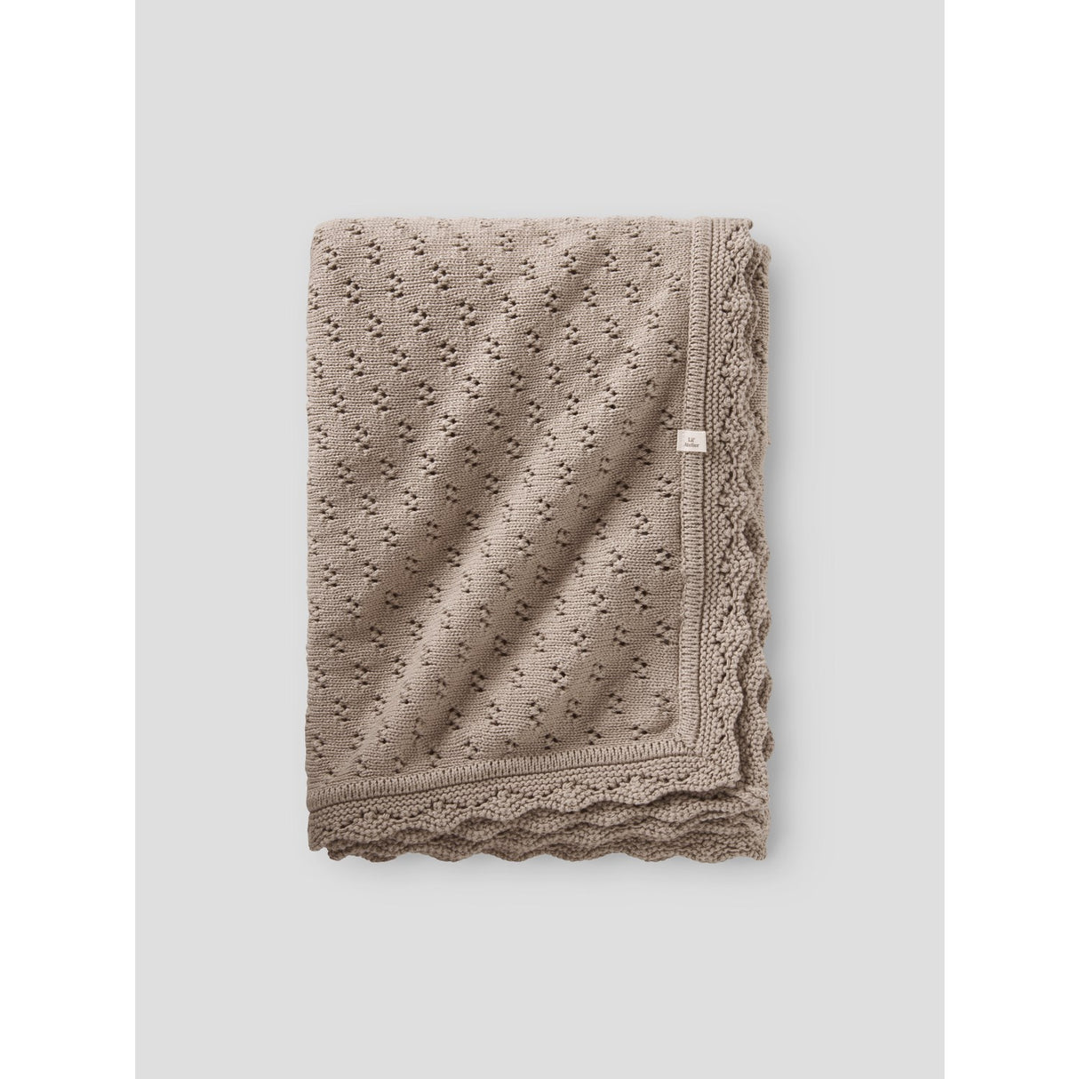 Lil'Atelier Oxford Tan Melange Nbnnilio Knit Blanket Lil