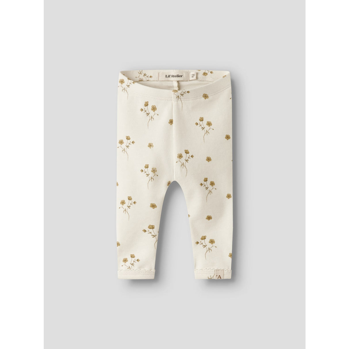Lil'Atelier Coconut Milk Flower Yellow Nbflayo Sin Slim Leggings Lil