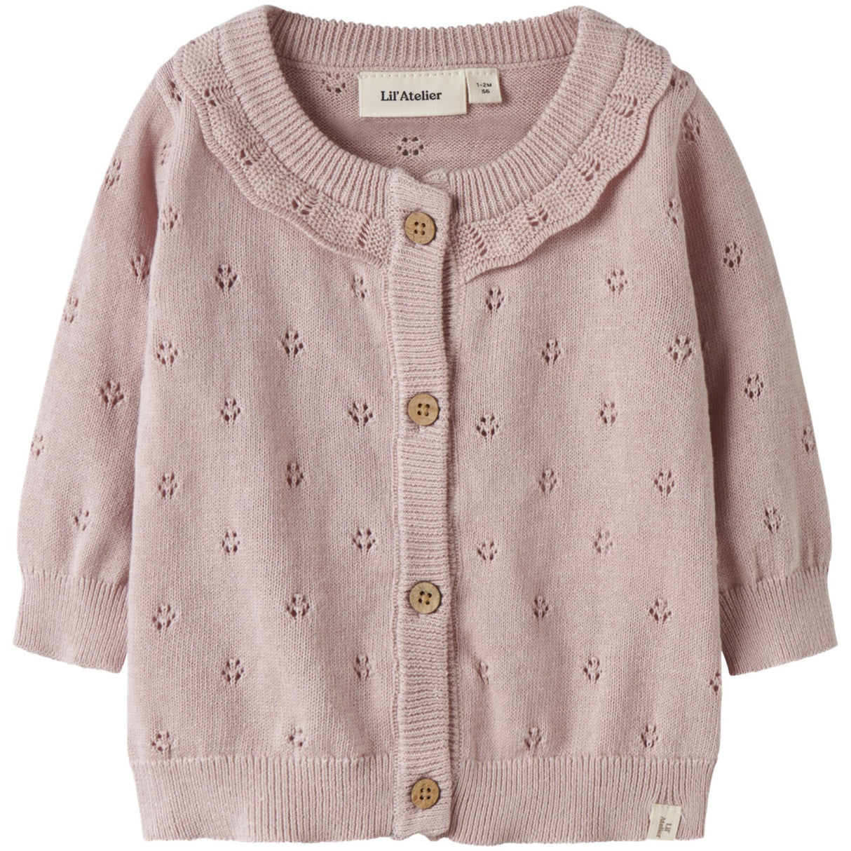 Lil'Atelier Peach Whip Melange Nbfdorina Ls Knit Card Lil