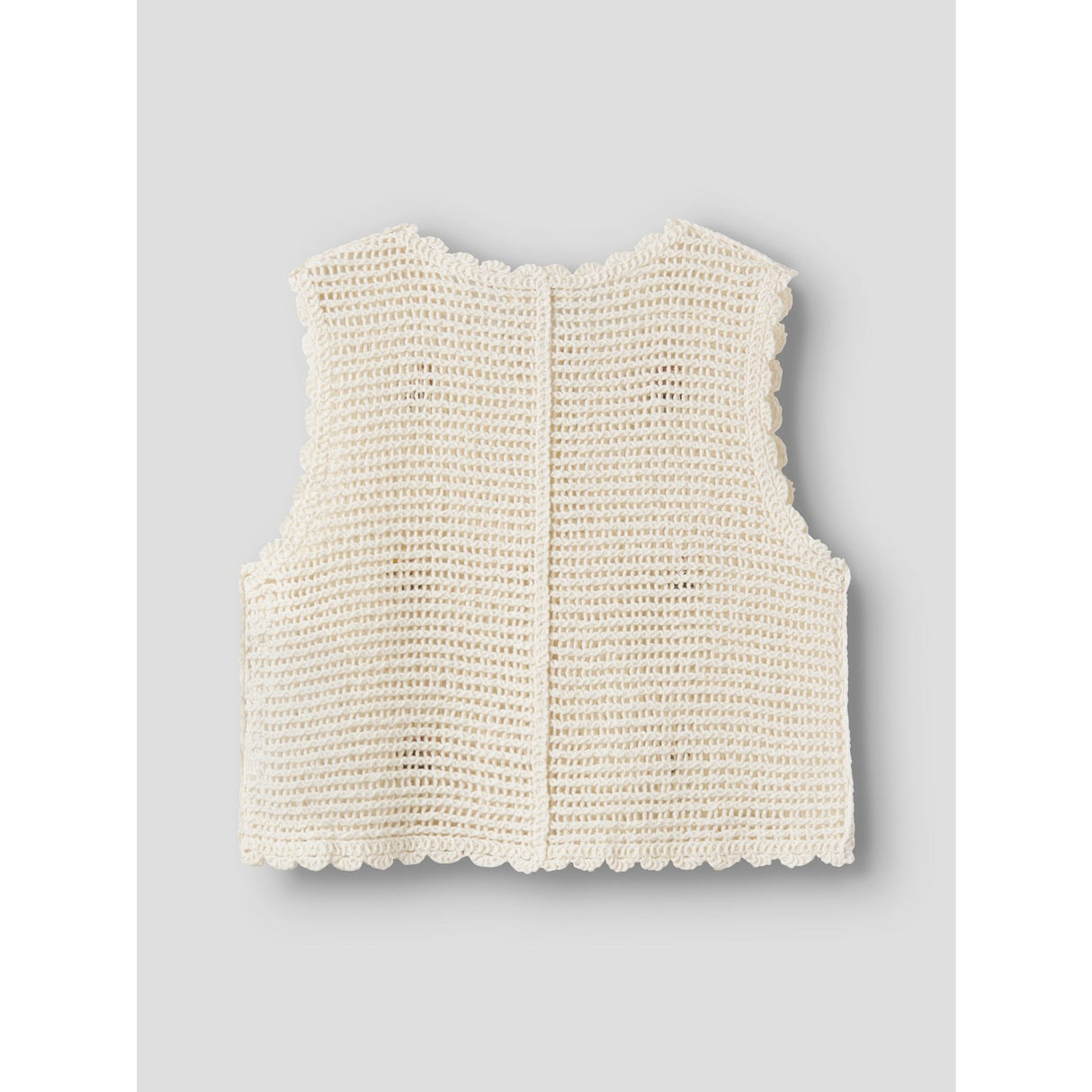 Lil'Atelier Coconut Milk Nmfflora Knit Vest Lil