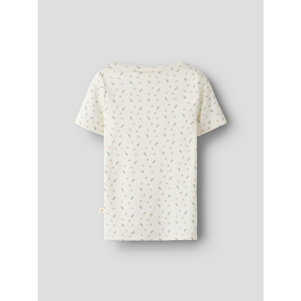 Lil'Atelier Coconut Milk Small Flower Nmfgago Ss Slim Top Lil Noos