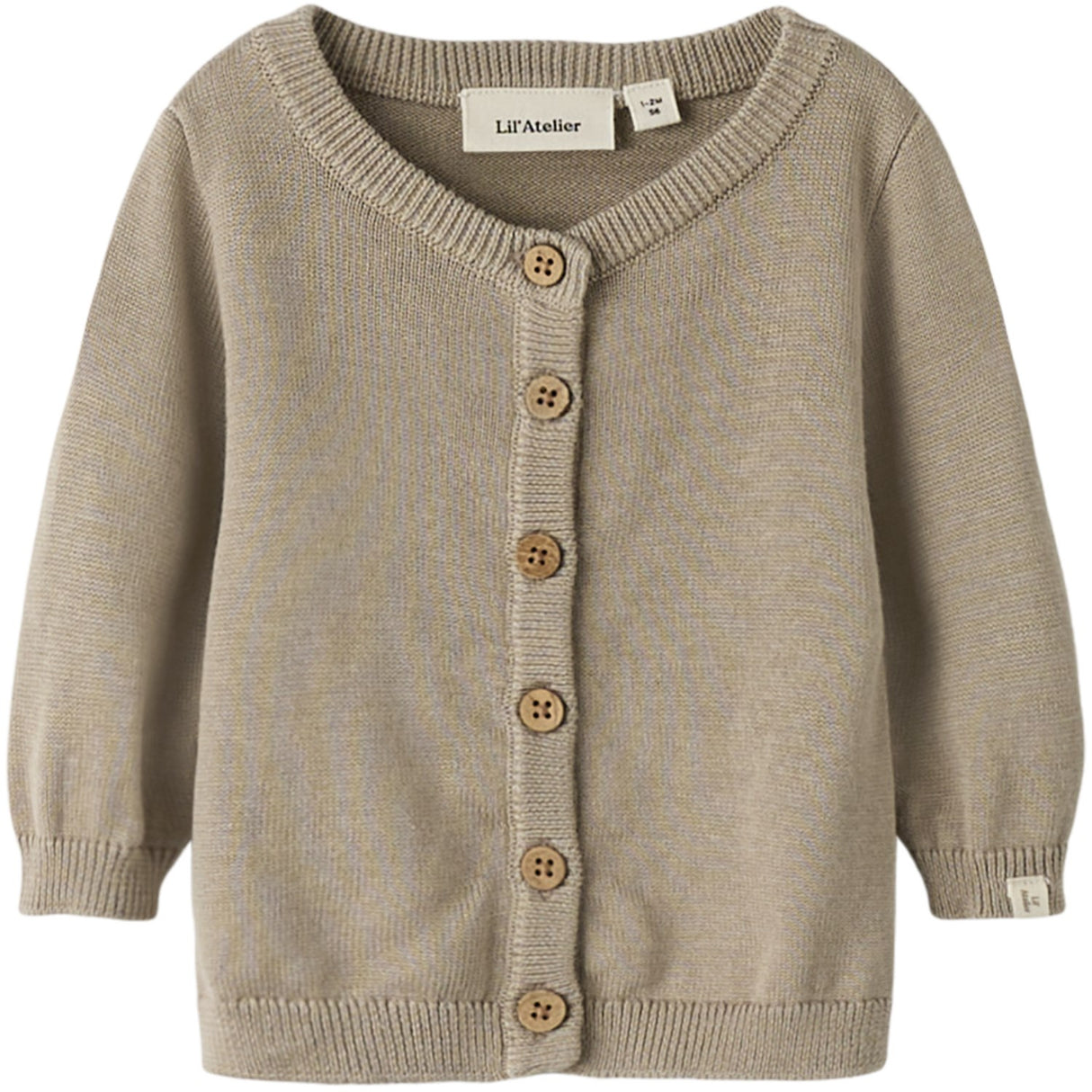 Lil'Atelier Oxford Tan Nbnduno Ls Knit Card Lil