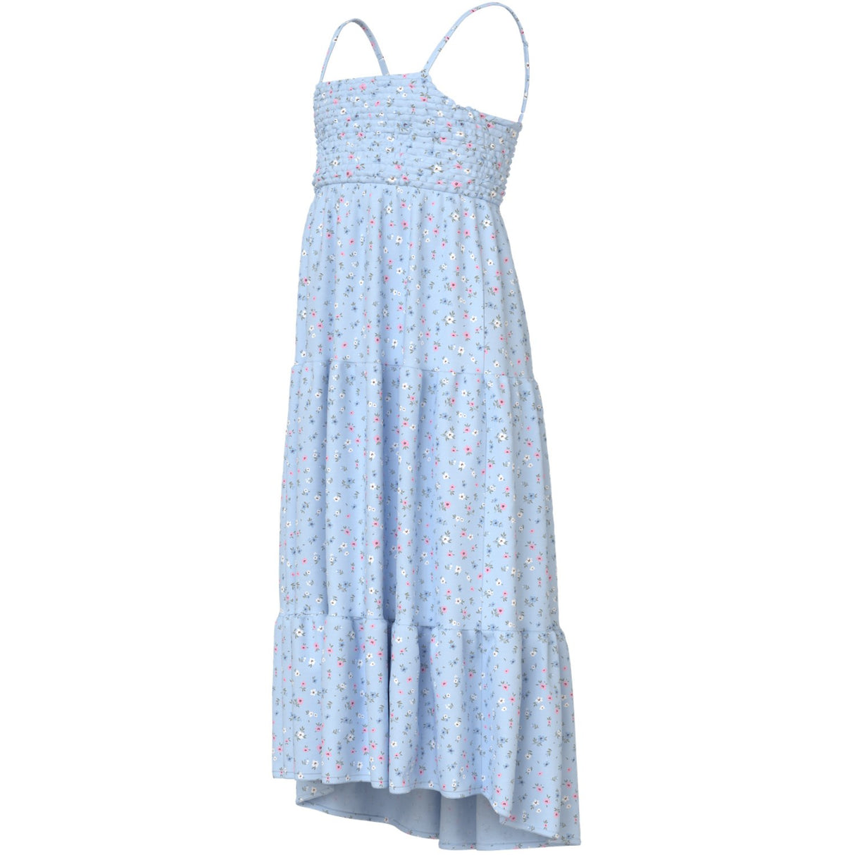 Name It Ice Water Small Floral Nkfvinaya Strap Maxi Dress