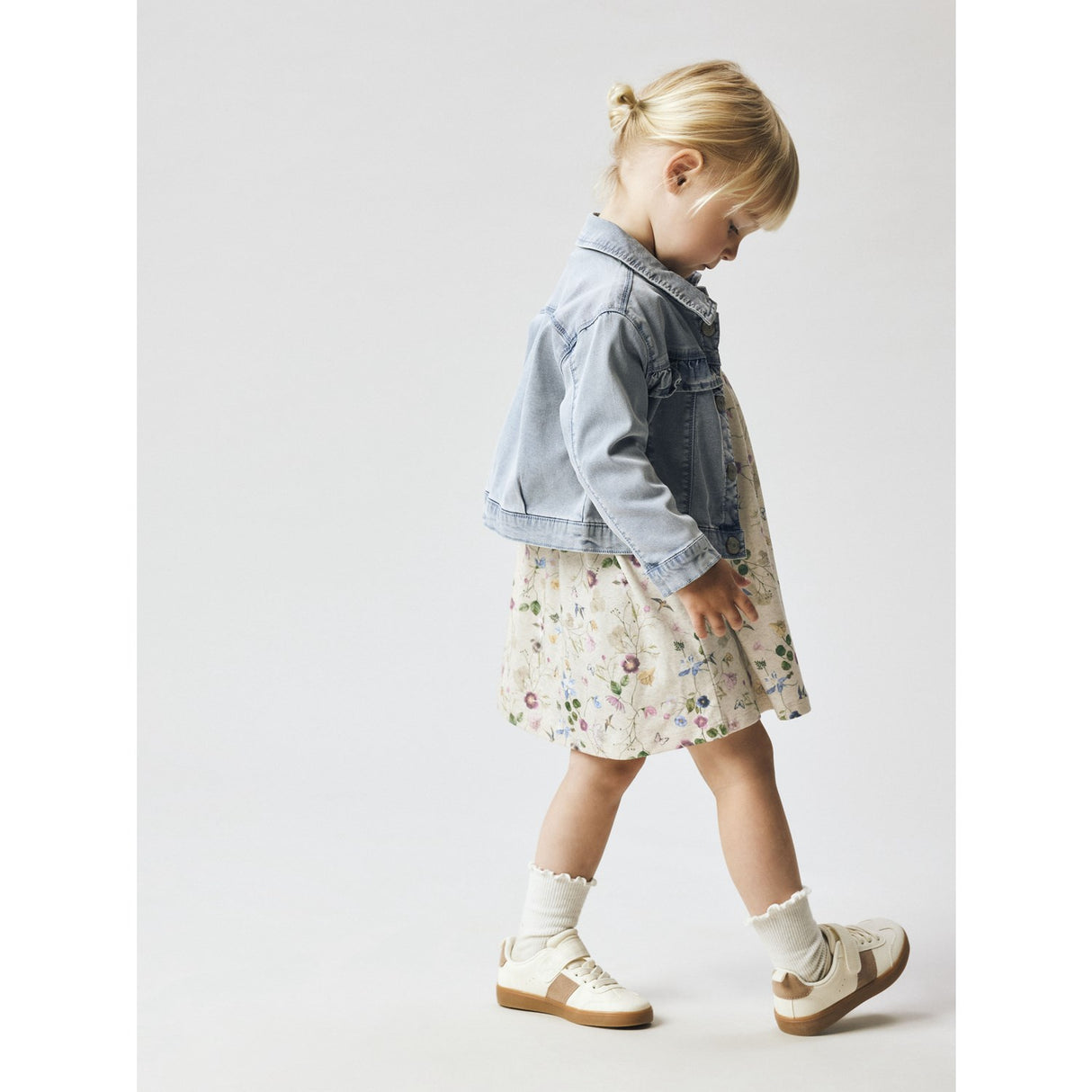 Name It Light Blue Denim Nmfjulia Dnm Frill Jacket 6006-Yb F