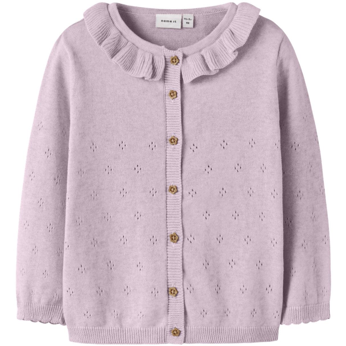Name It Lavender Fog Nmfdiame Ls Knit Card