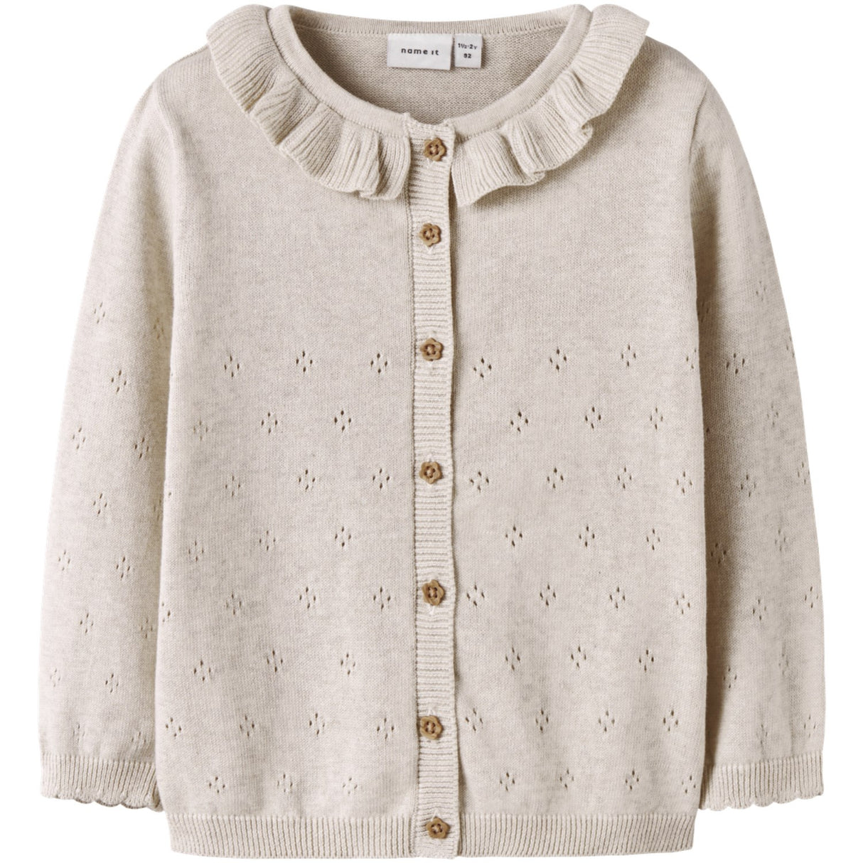 Name It Peyote Melange Nmfdiame Ls Knit Card