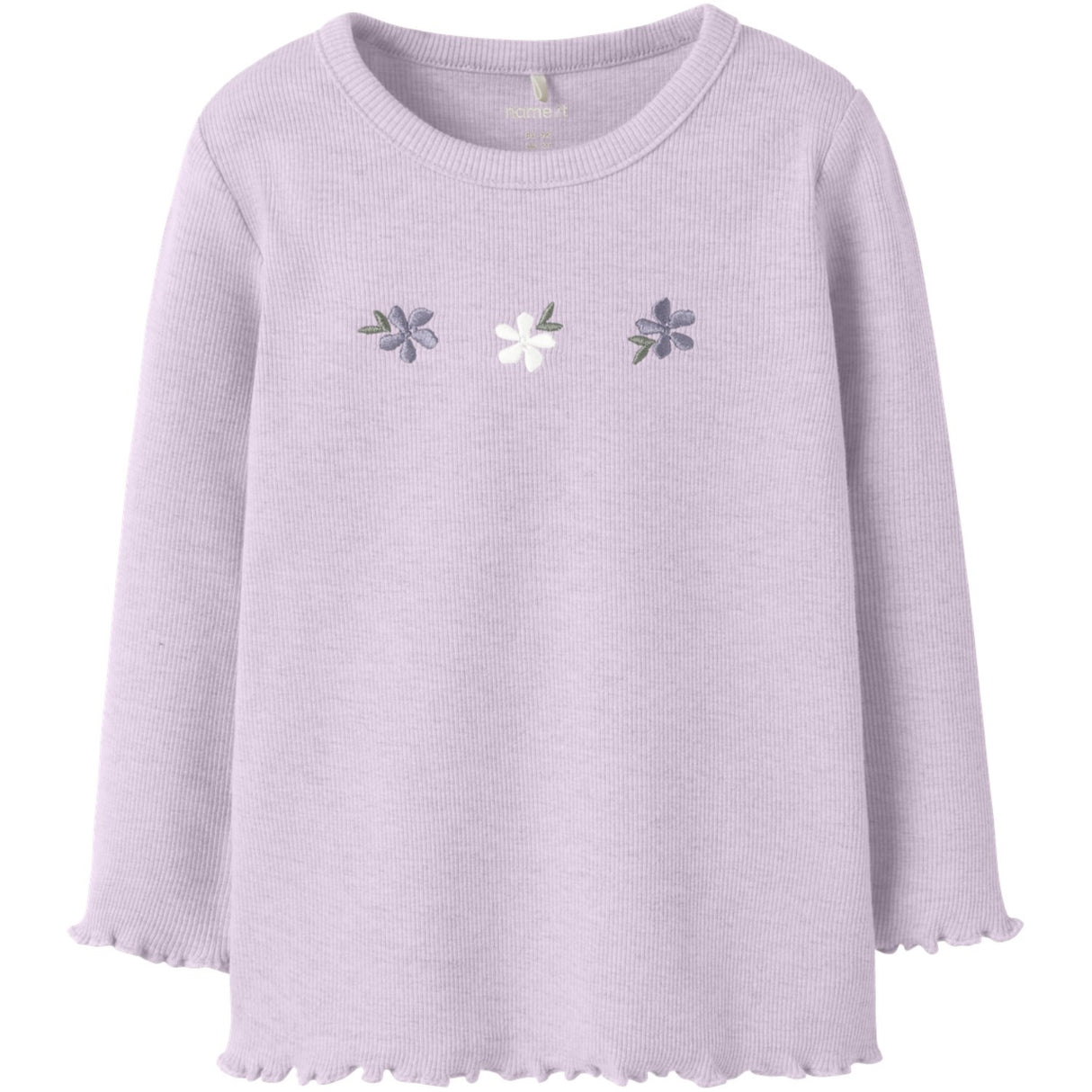 Name It Lavender Fog Nmfdari Ls Slim Top