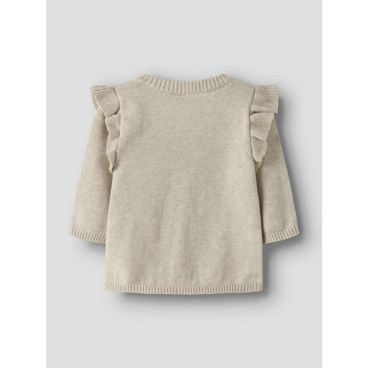 Name It Peyote Melange Nbfflowers Ls Knit Card