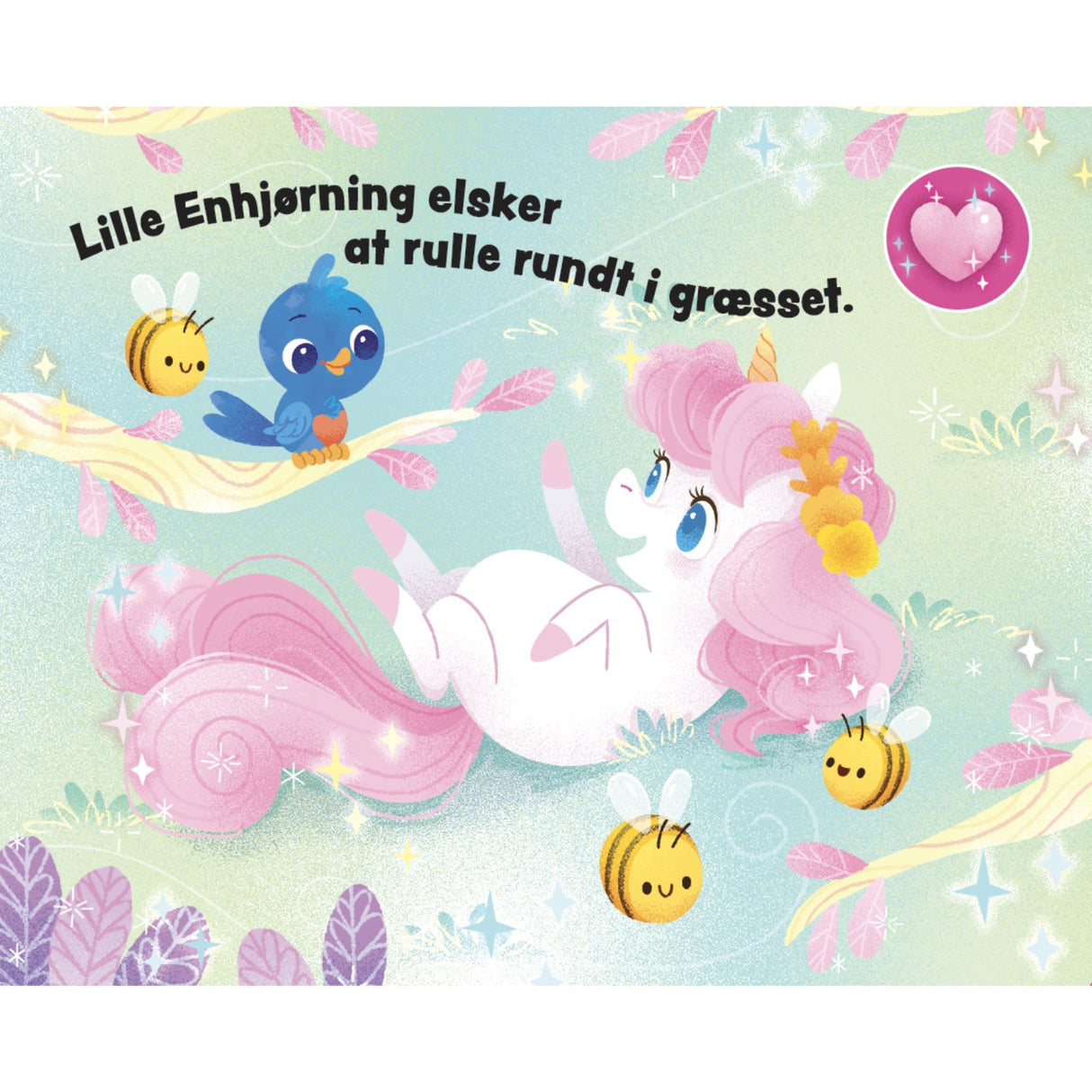 Forlaget Tukan Papbog With Håndtag: Lille Søde Enhjørning