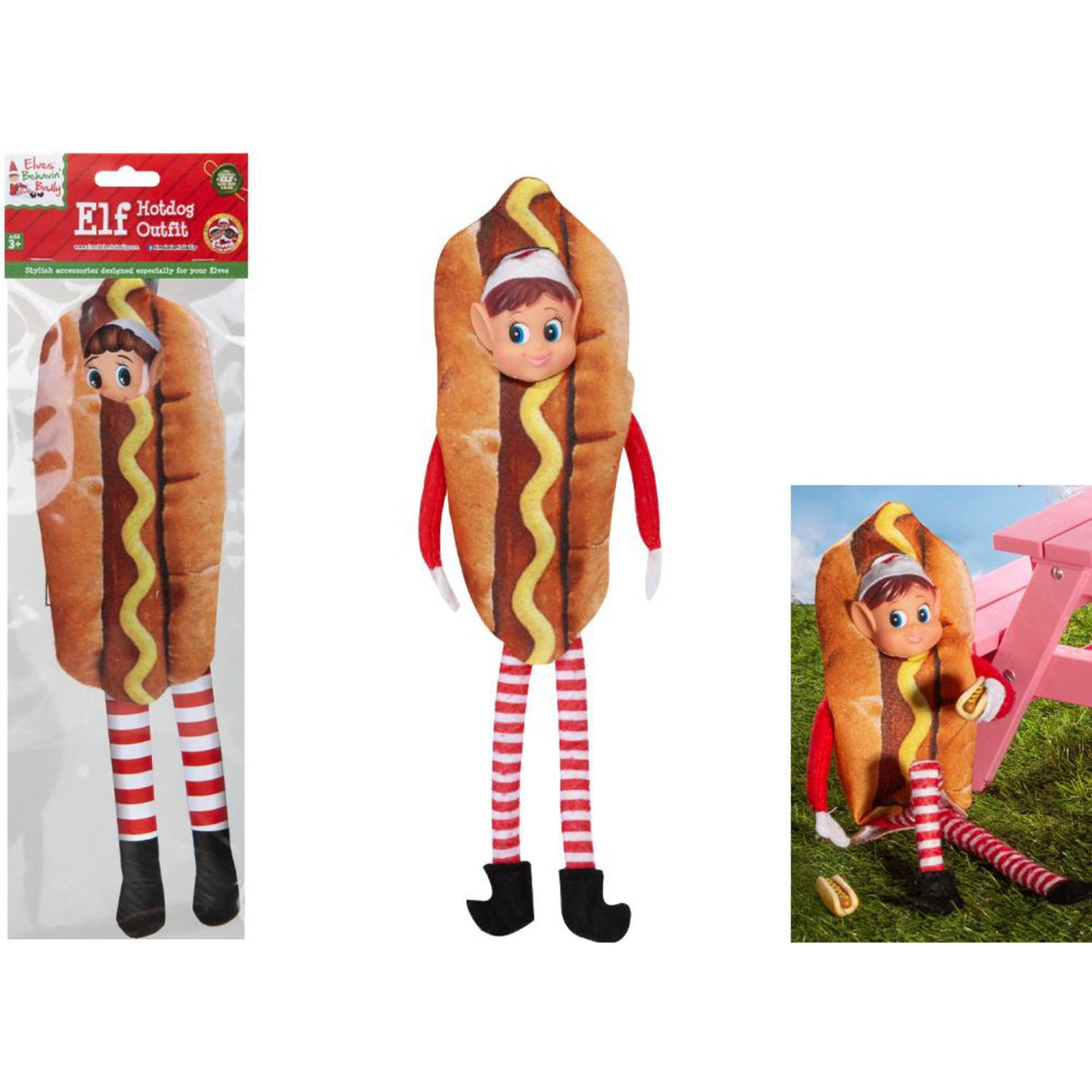 Elves Behavin' Badley Elf Hotdog Outfit