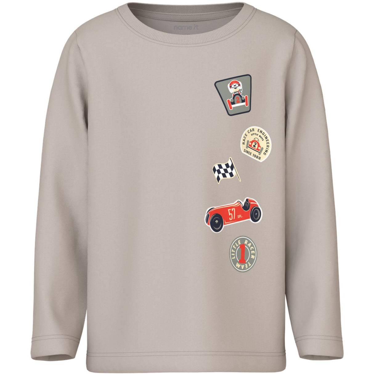 Name It Chateau Gray Badgets Nmmvux Ls Top